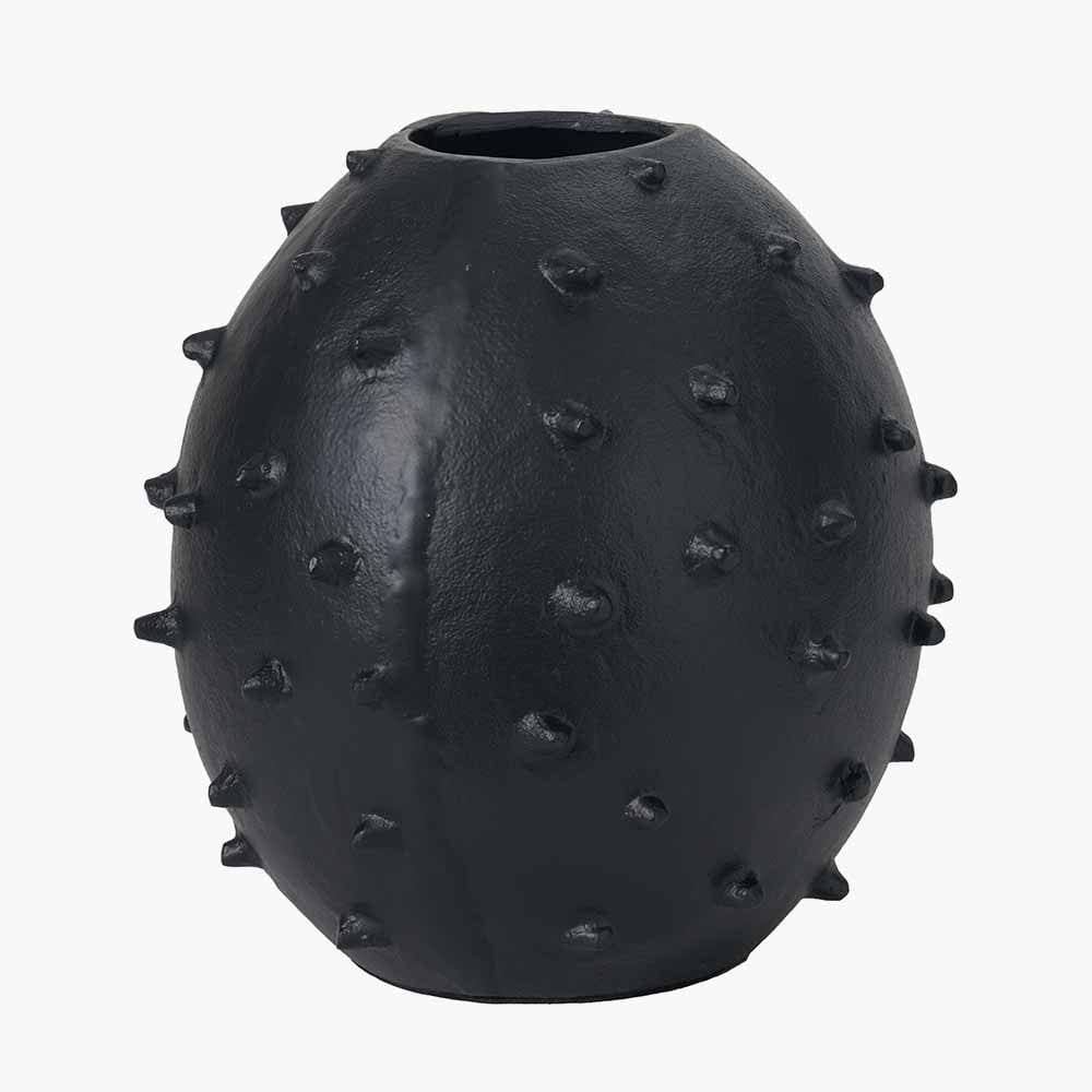 Pacific Lifestyle Accessories Black Metal Vase with Bobbles House of Isabella UK