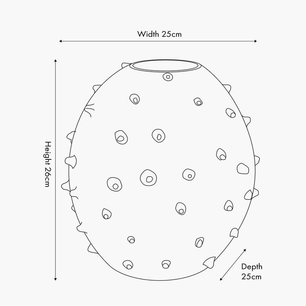 Pacific Lifestyle Accessories Black Metal Vase with Bobbles House of Isabella UK