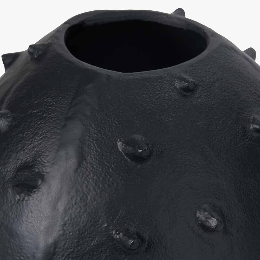 Pacific Lifestyle Accessories Black Metal Vase with Bobbles House of Isabella UK