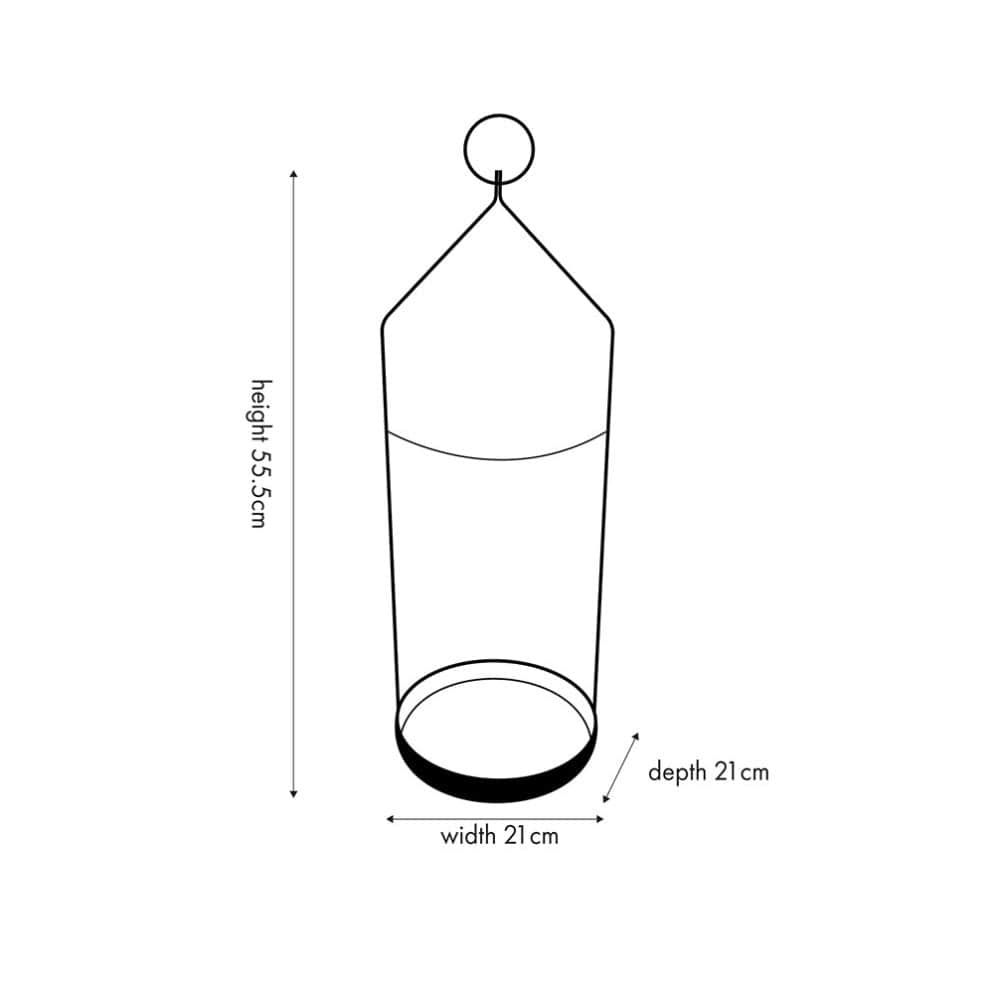 Pacific Lifestyle Accessories Clear Glass and Brass Metal Large Hurricane House of Isabella UK