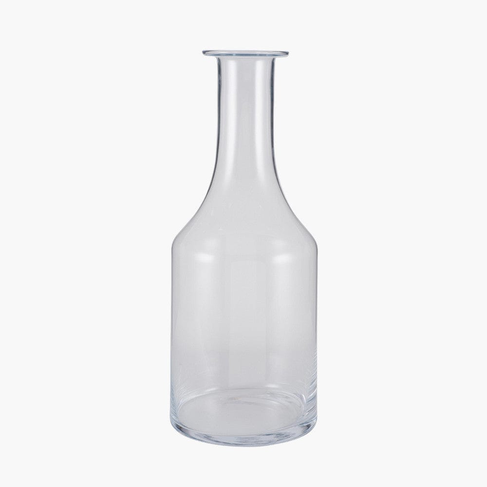Clear Glass Bottle Vase Large.