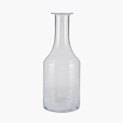 Pacific Lifestyle Accessories Clear Glass Bottle Vase Large House of Isabella UK