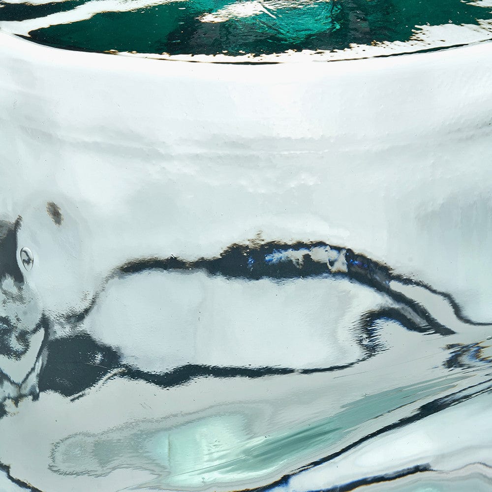 Clear Recycled Glass Bottle Vase.