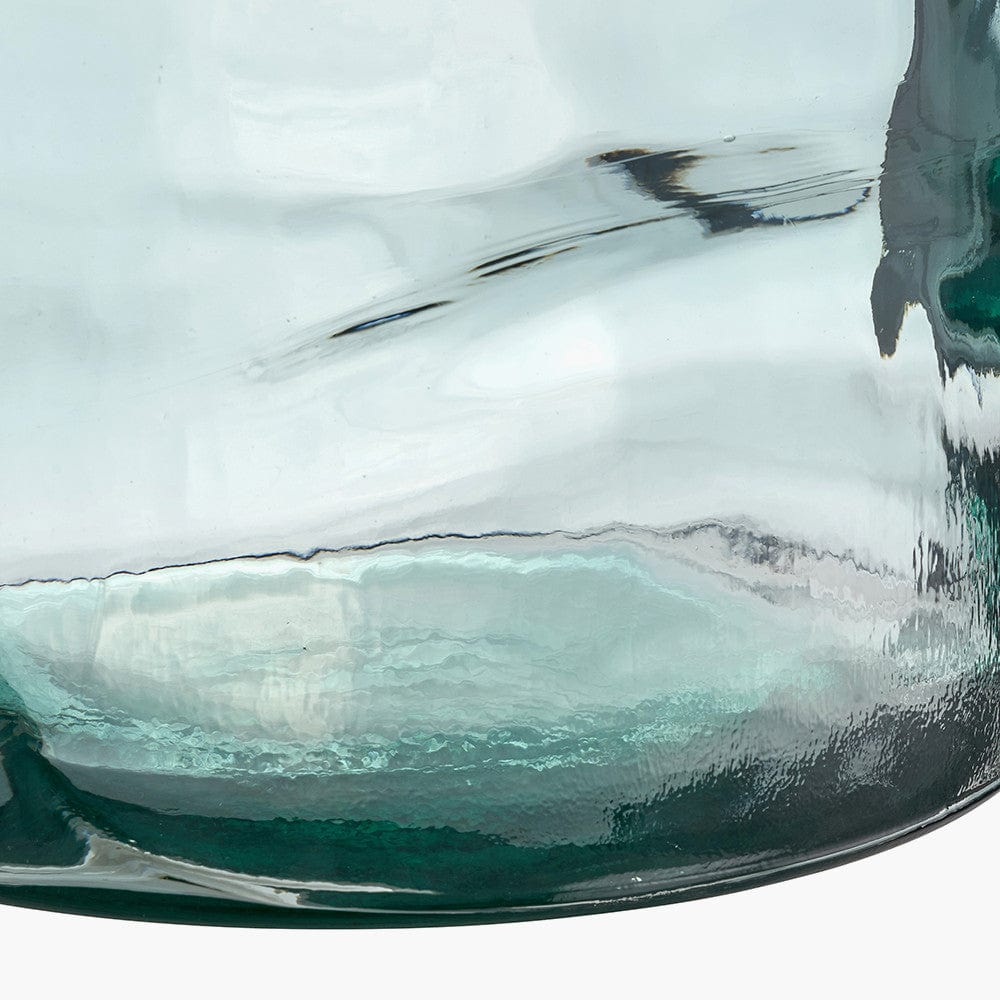 Clear Recycled Glass Bottle Vase.