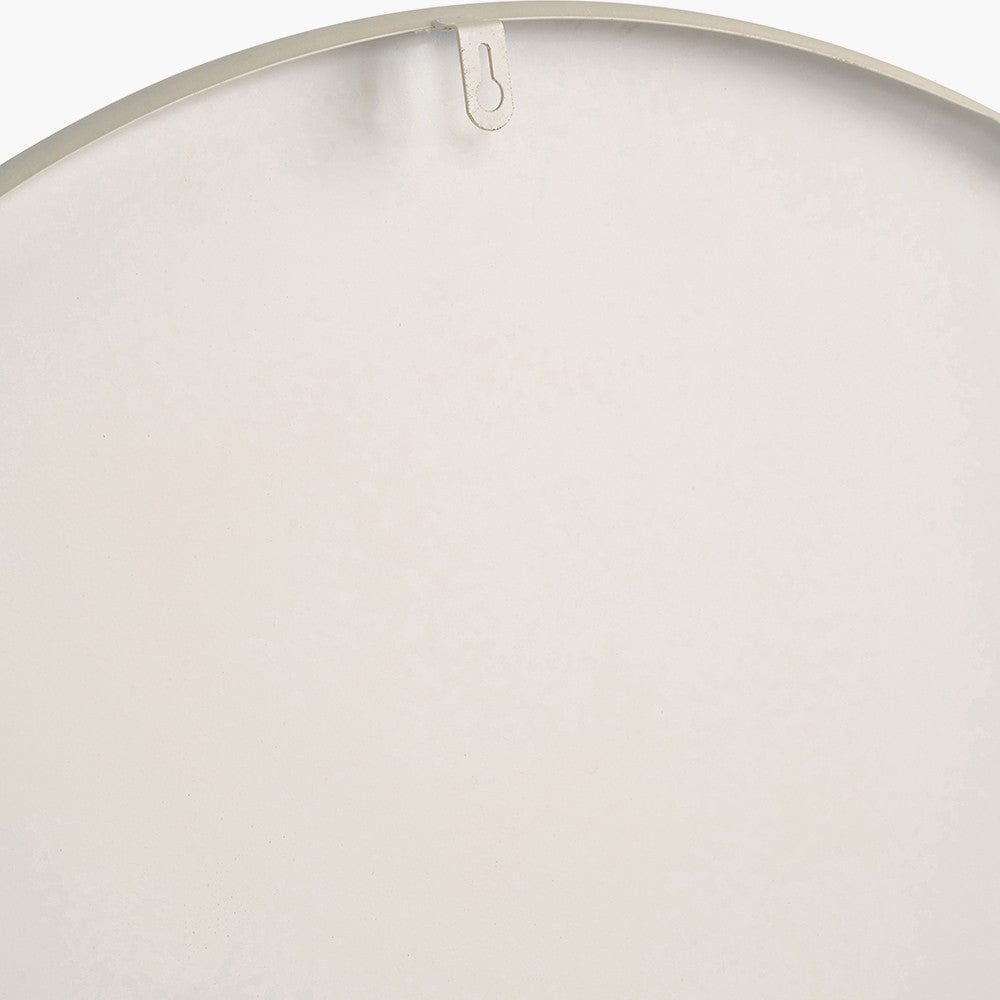 Cool Grey and Silver Metal Retro Wall Clock.