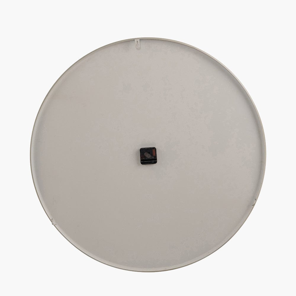 Cool Grey and Silver Metal Retro Wall Clock.