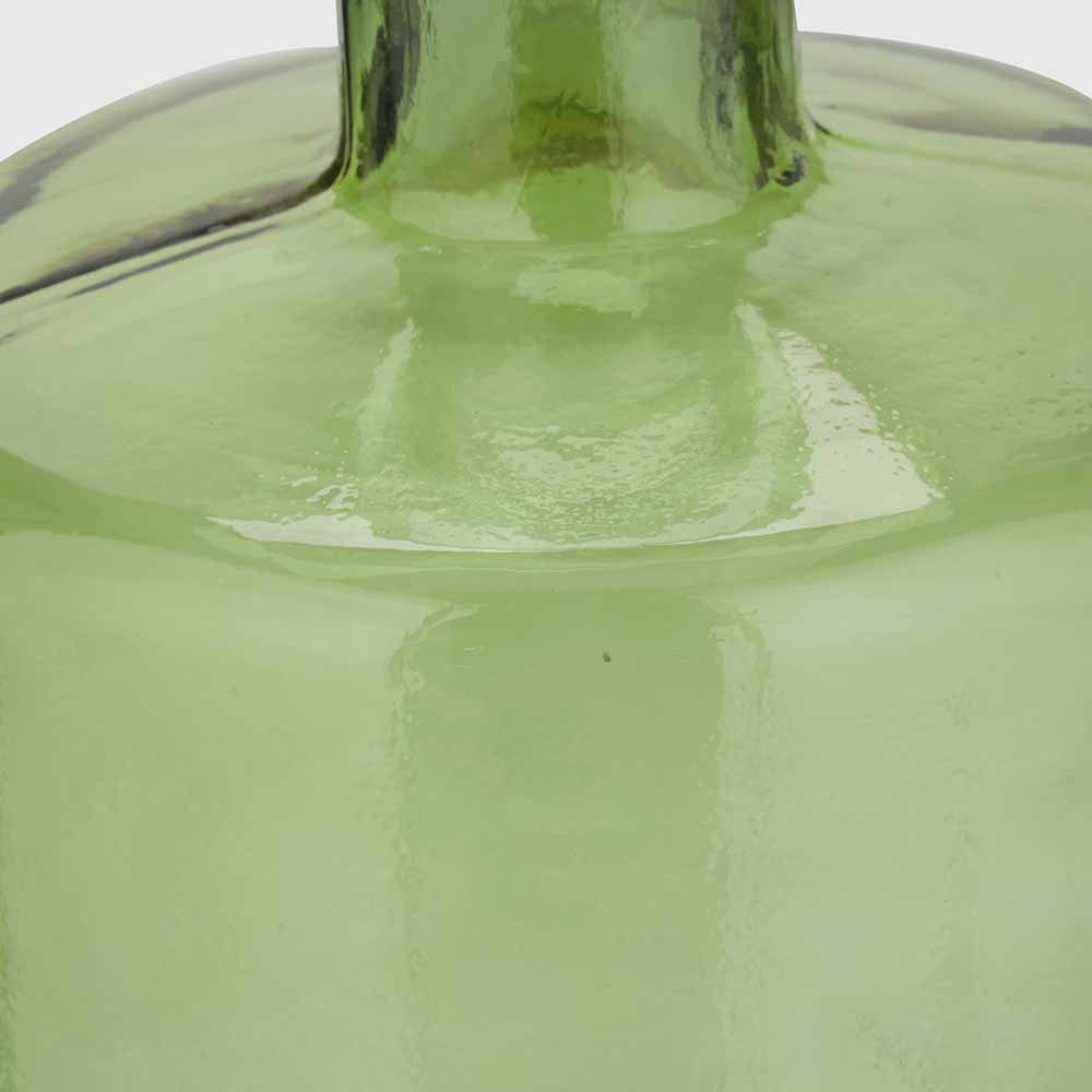 Forest Green Recycled Glass Bottle Vase Tall.