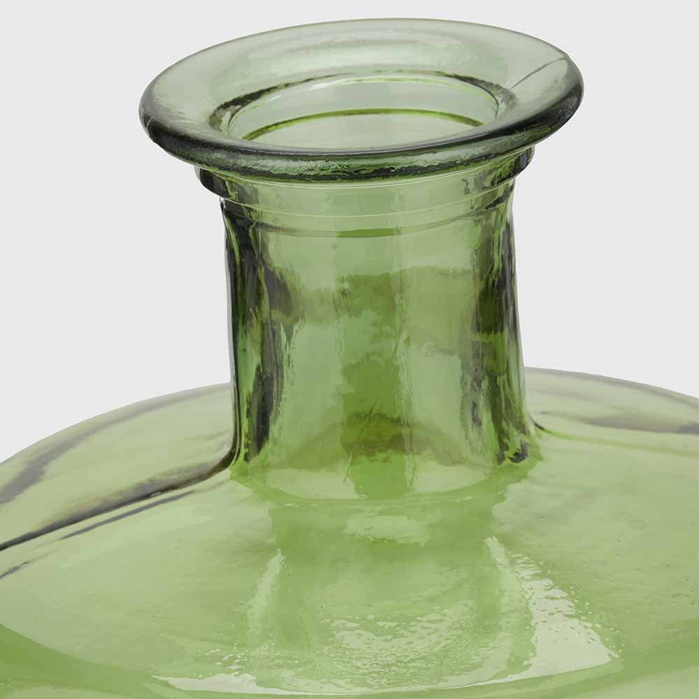 Forest Green Recycled Glass Bottle Vase Tall.