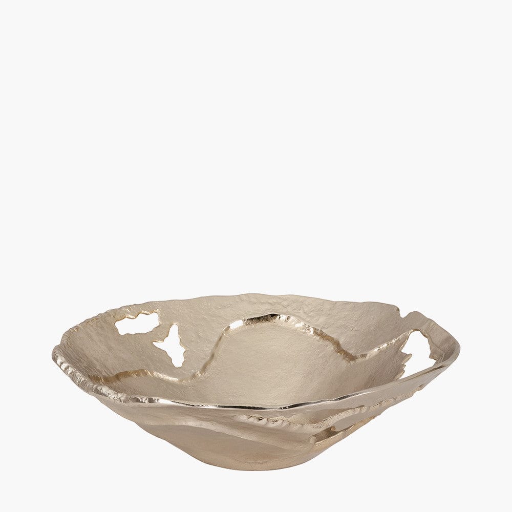 Gold Cast Metal Decorative Bowl.