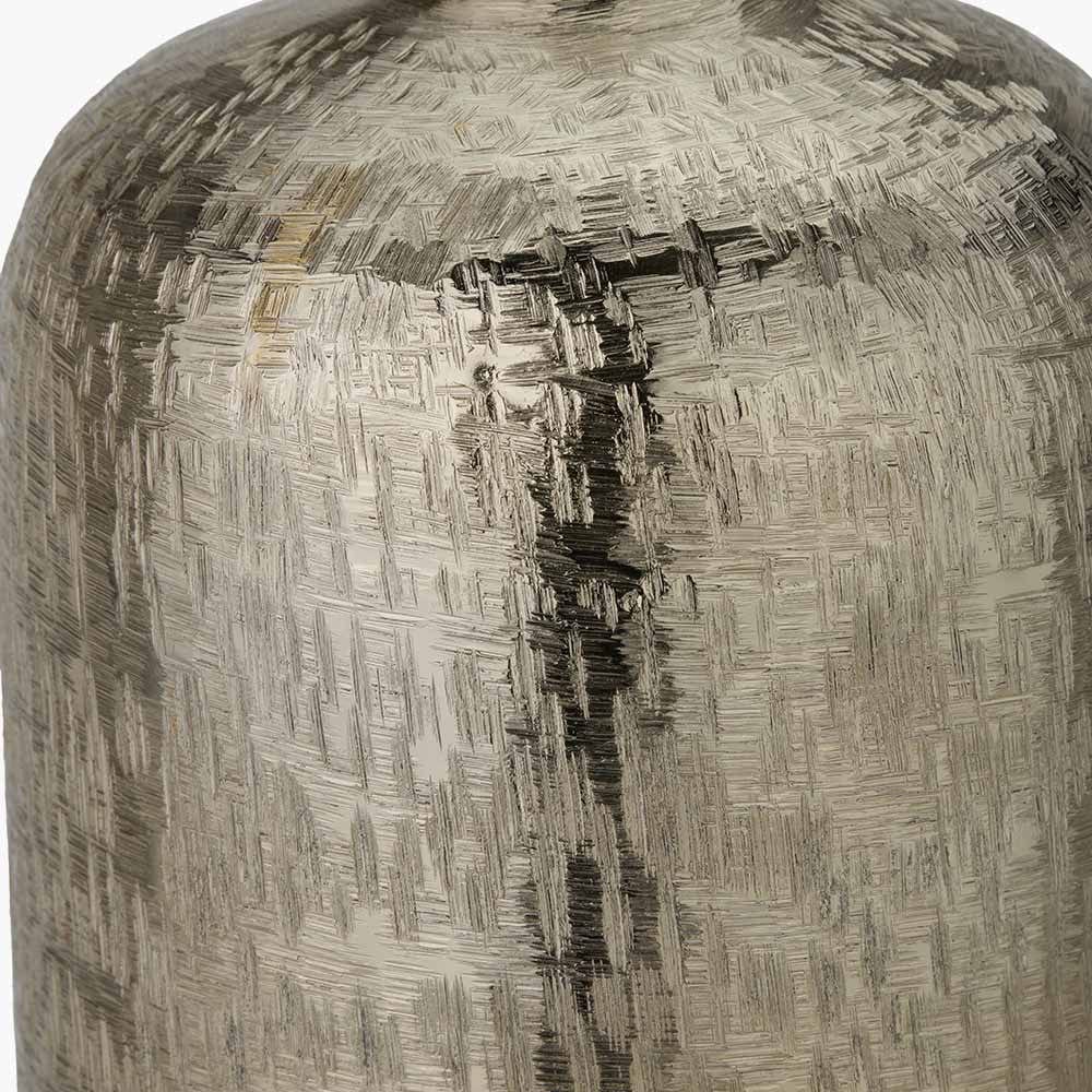 Gold Metal Hammered Vase Tall.