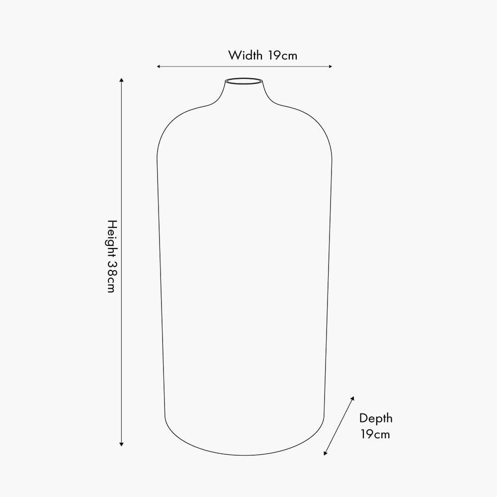 Gold Metal Hammered Vase Tall.