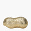 Gold Metal Peanut Lidded Trinket Bowl.