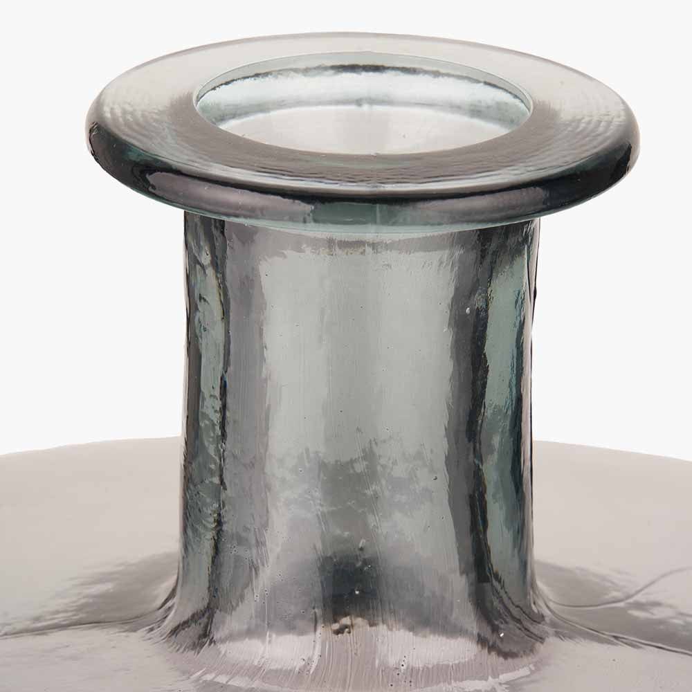Pacific Lifestyle Accessories Grey Recycled Glass Bottle Vase House of Isabella UK