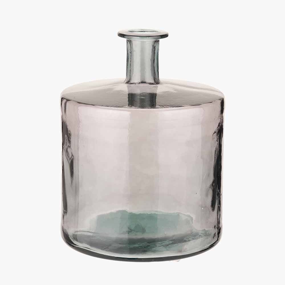 Pacific Lifestyle Accessories Grey Recycled Glass Bottle Vase House of Isabella UK