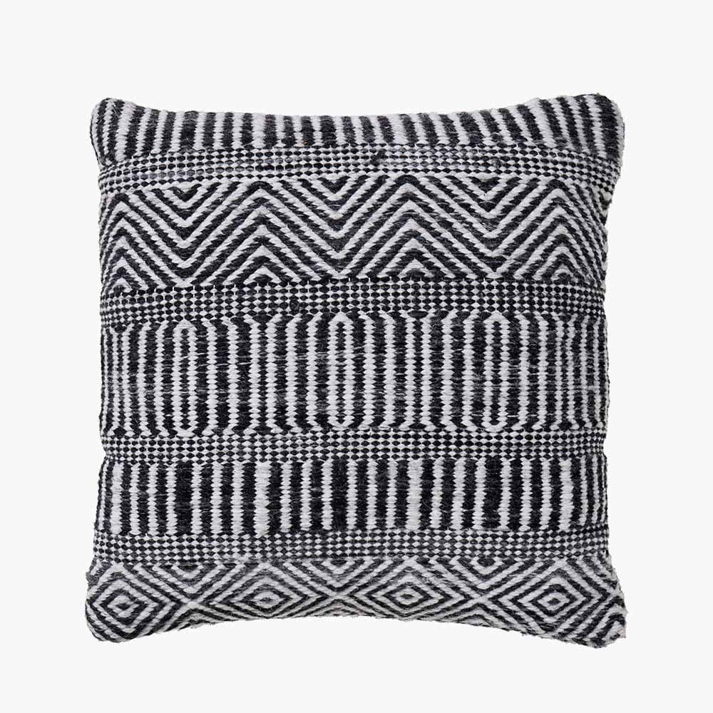 Pacific Lifestyle Accessories Indoor Outdoor Black and White Inca Design Scatter Cushion House of Isabella UK