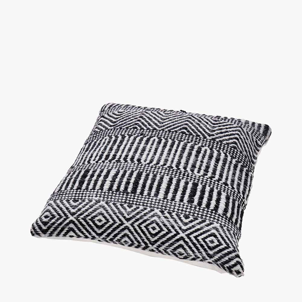 Pacific Lifestyle Accessories Indoor Outdoor Black and White Inca Design Scatter Cushion House of Isabella UK