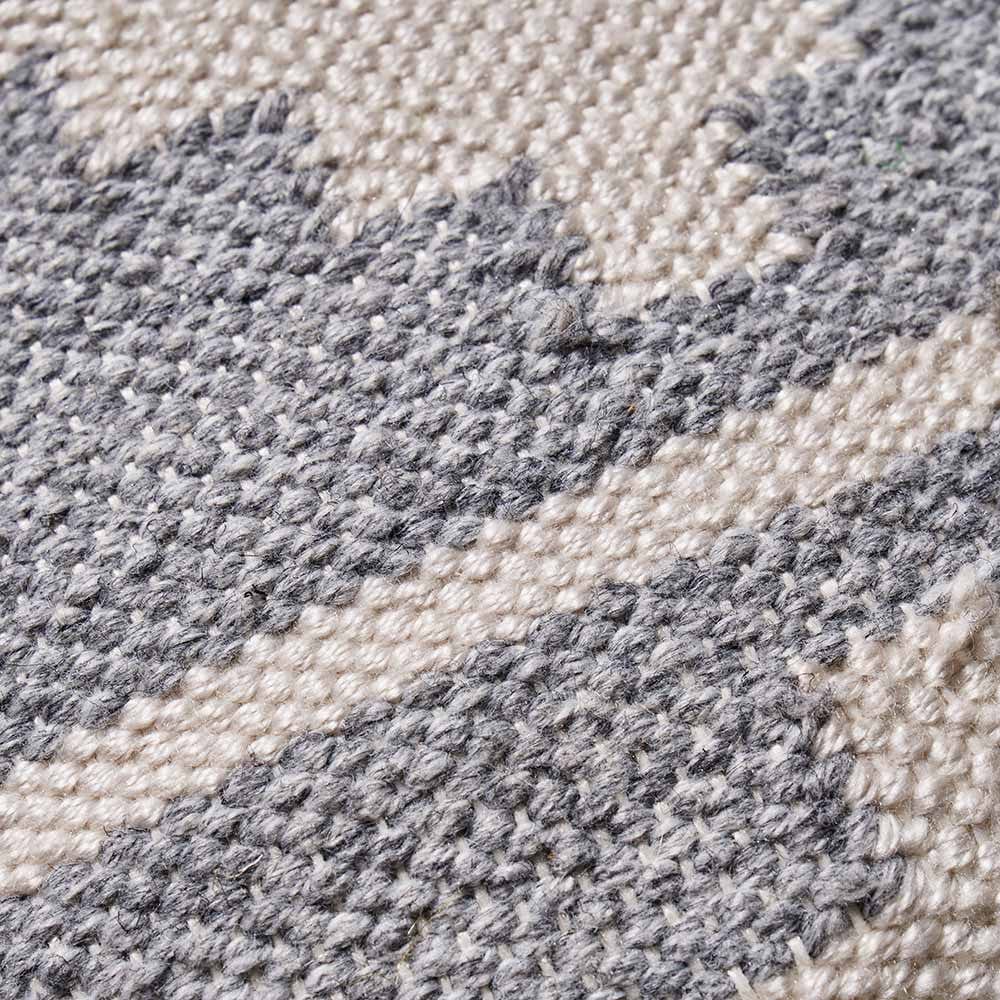 Indoor Outdoor Grey and White Moroccan Design Scatter Cushion.