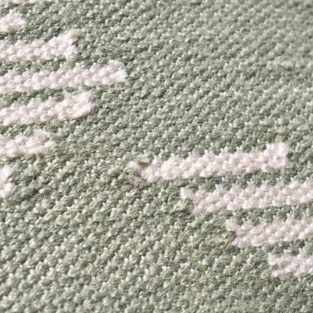 Indoor Outdoor Sage and White Chevron Design Scatter Cushion.