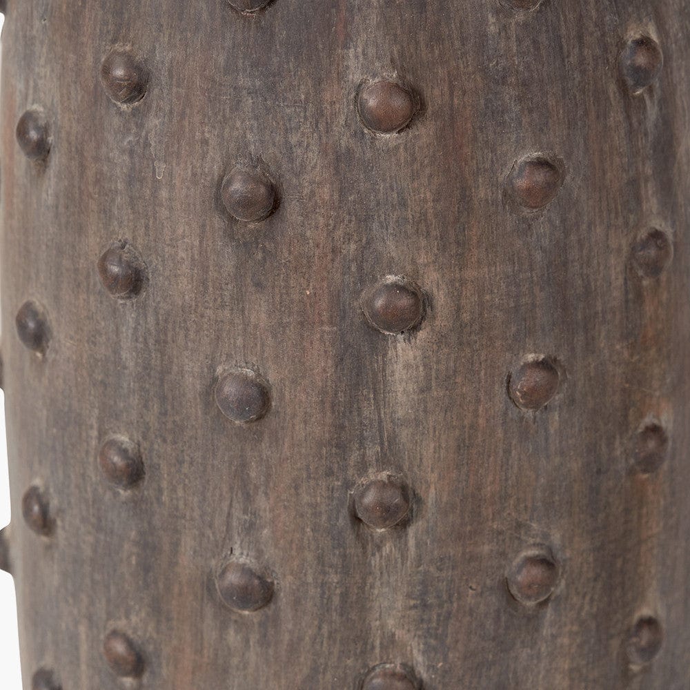 Pacific Lifestyle Accessories Kali Textured Dot Grey Stoneware Vase House of Isabella UK