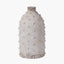 Kali Textured Dot Light Grey Stoneware Vase.