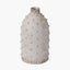 Kali Textured Dot Light Grey Stoneware Vase.