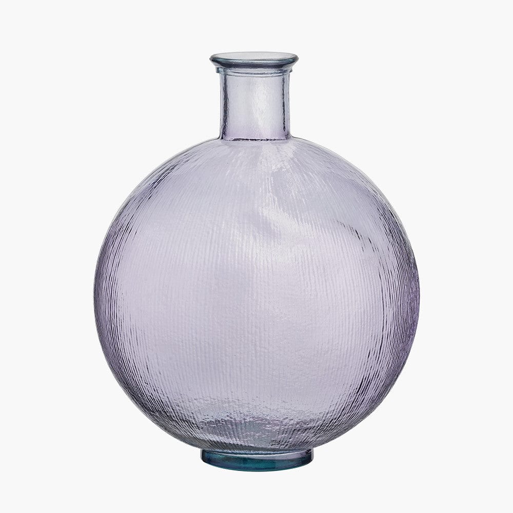 Pacific Lifestyle Accessories Lilac Round Recycled Glass Vase House of Isabella UK
