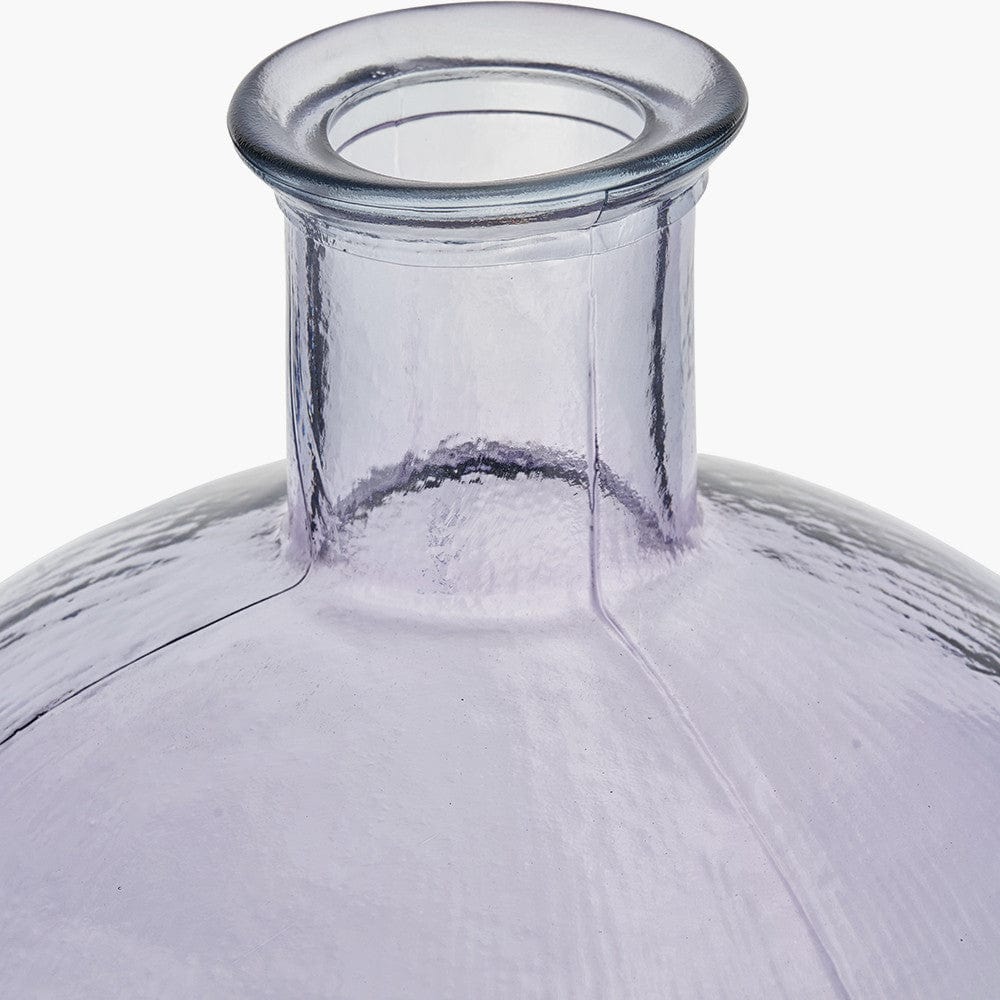 Pacific Lifestyle Accessories Lilac Round Recycled Glass Vase House of Isabella UK