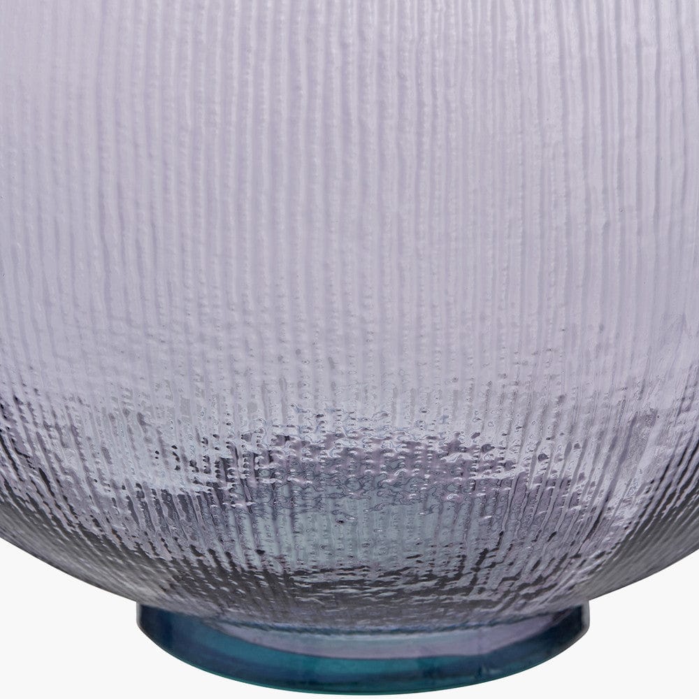 Pacific Lifestyle Accessories Lilac Round Recycled Glass Vase House of Isabella UK