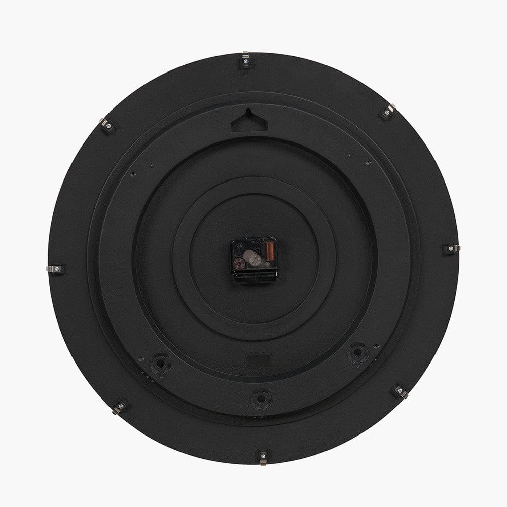 Mirror and Gold 2 Piece Open Wall Clock.