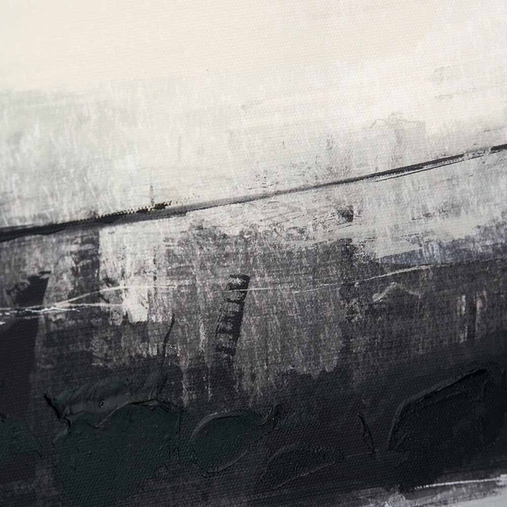 Monochrome Landscape Canvas with Black Frame.