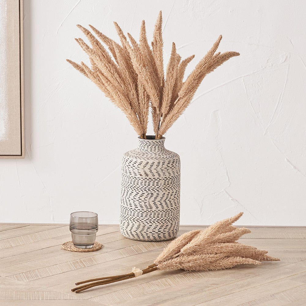 Natural Apricot Foxtail Hand-Tied 3 Stem Bundle Pack of 6.