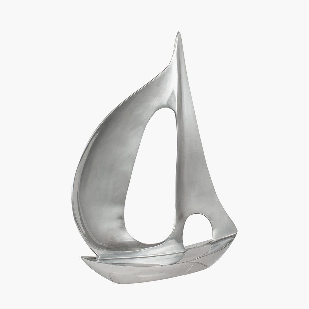 Polished Aluminium Sailing Boat.