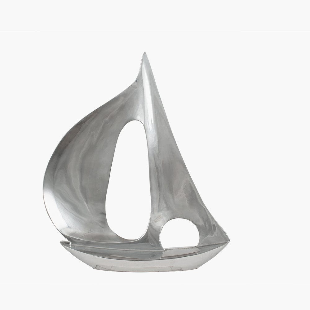 Polished Aluminium Sailing Boat.