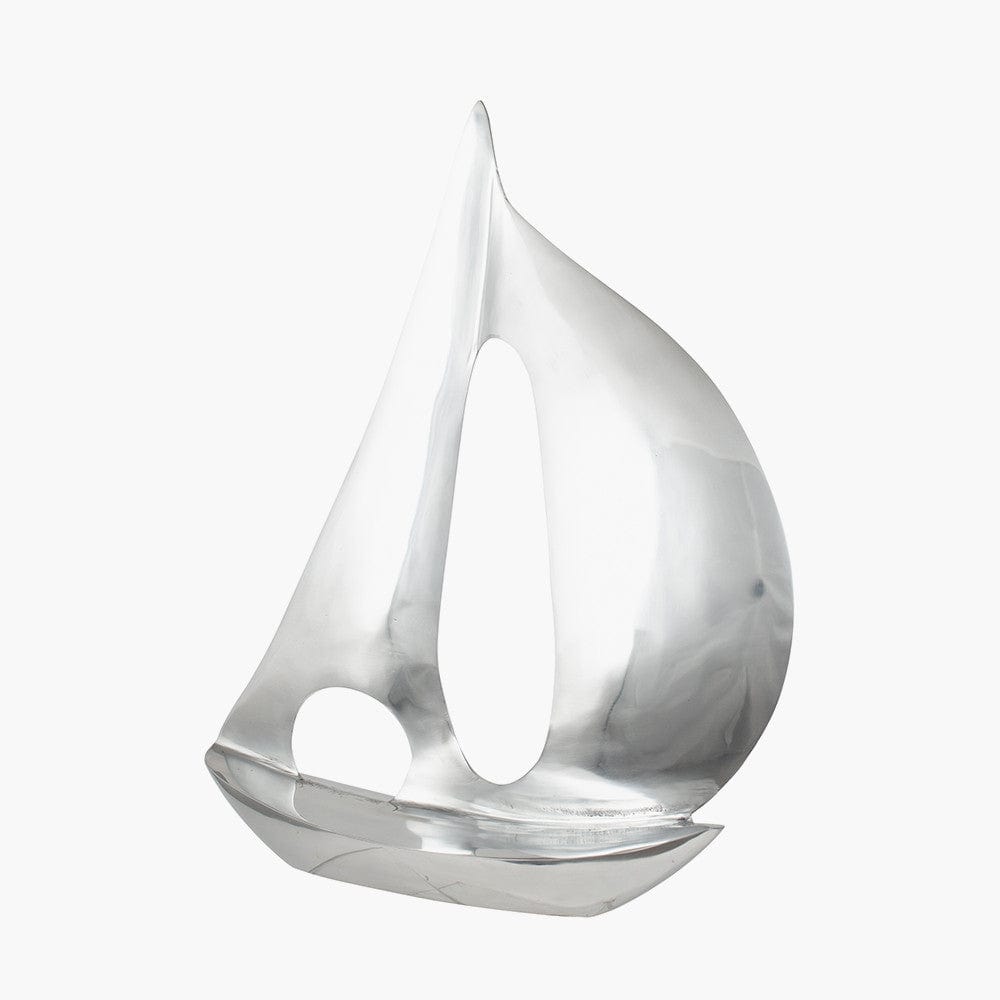 Polished Aluminium Sailing Boat.