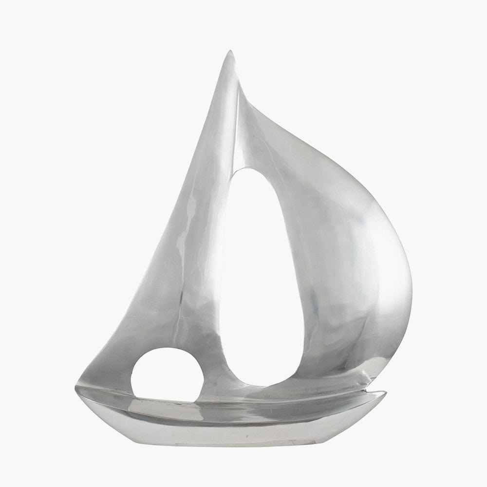 Polished Aluminium Sailing Boat.