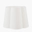 Posy 30cm White Handloom Scalloped Tapered Lampshade.