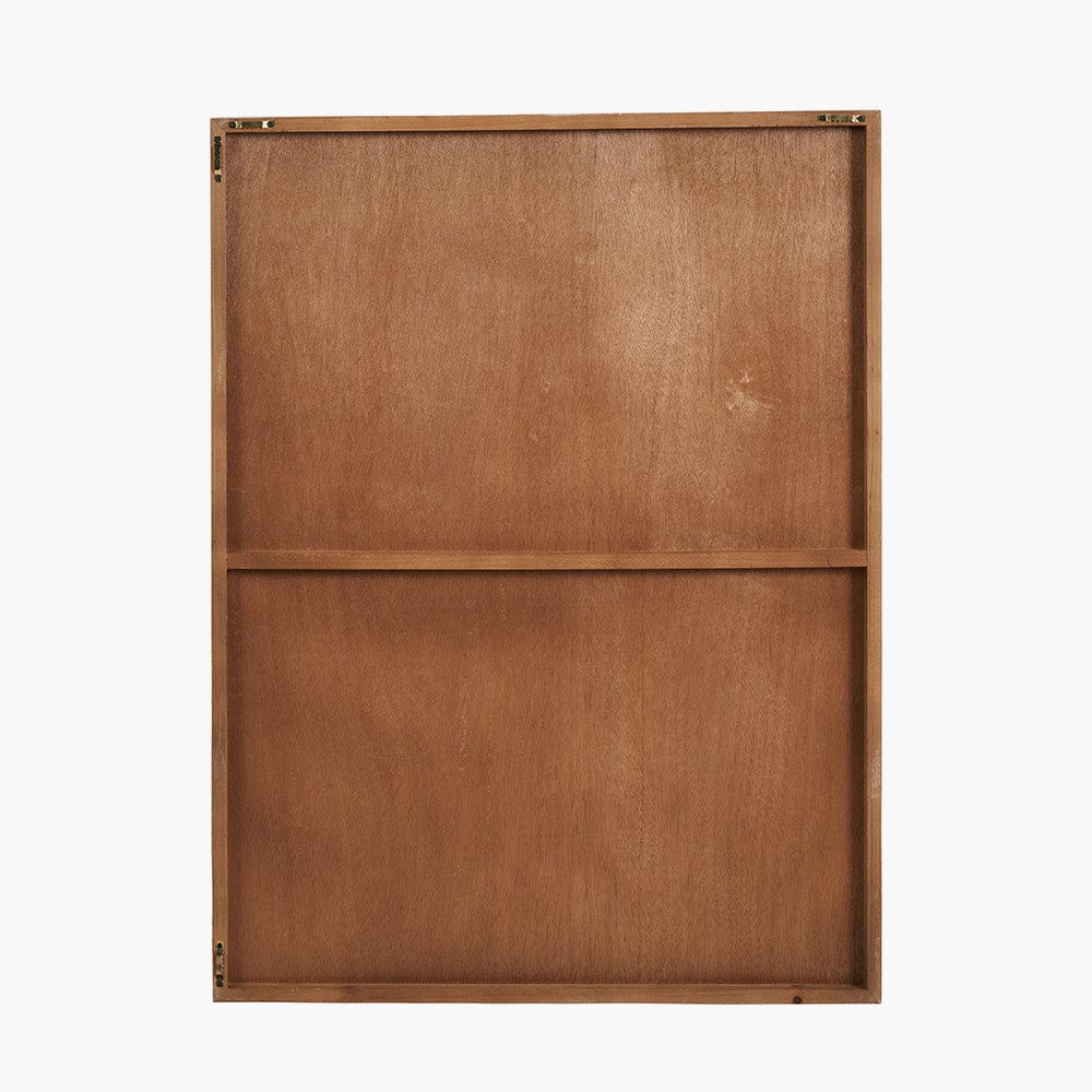 S/2 Black and Natural Wooden Textured Design Wall Art.