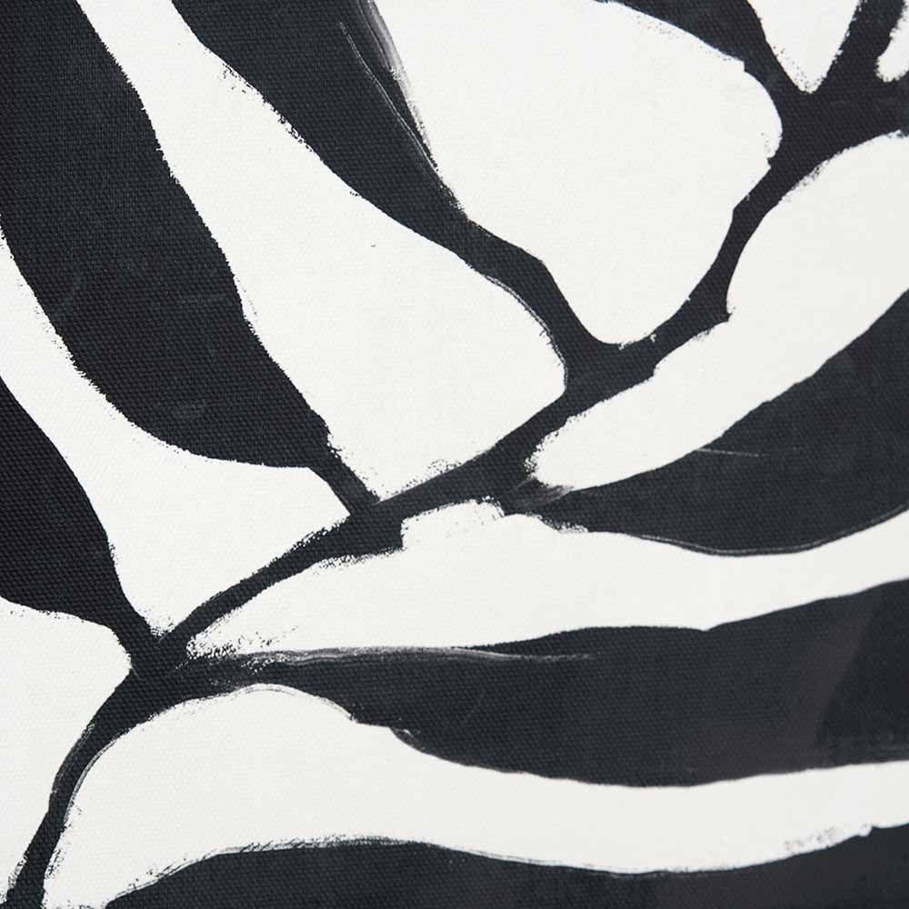 S/2 Black Leaf Print Canvases with Black Frames.