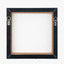 S/2 Black Leaf Print Square Canvases with Black Frames.