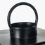 S/2 Black Metal and Ribbed Glass Lanterns.