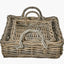 Pacific Lifestyle Accessories S/2 Grey Kubu Basket Trays House of Isabella UK