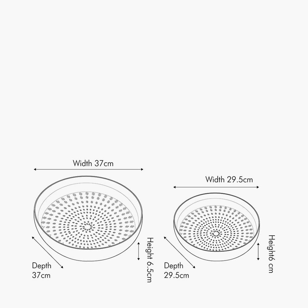 S/2 Silver Hammered Metal Bowls.