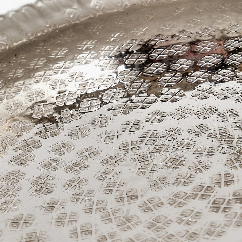 S/2 Silver Hammered Metal Bowls.