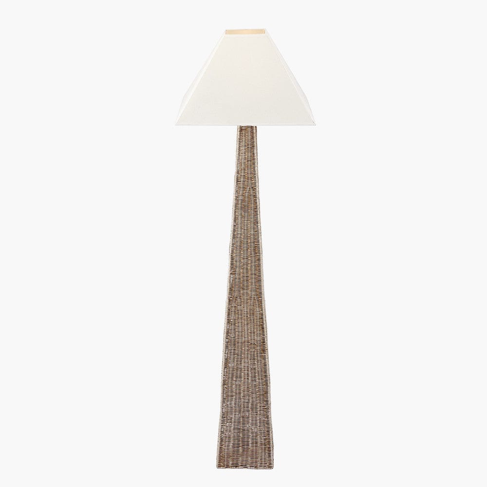Seacomb Rattan Pyramid Floor Lamp Base.