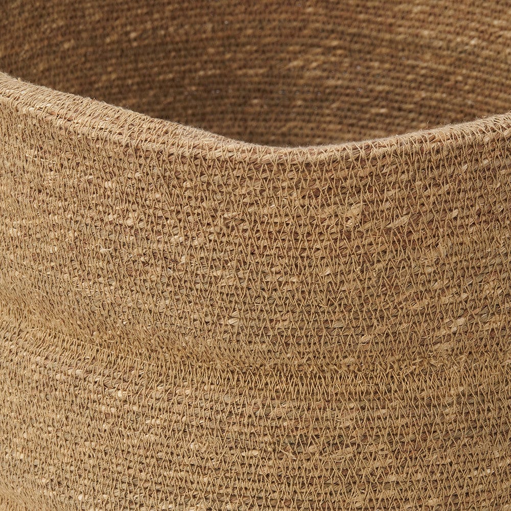 Pacific Lifestyle Accessories Seagrass Natural Ribbed Basket House of Isabella UK