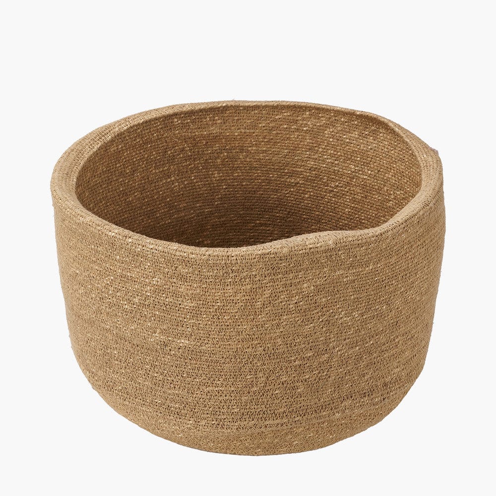Seagrass Natural Round Basket.