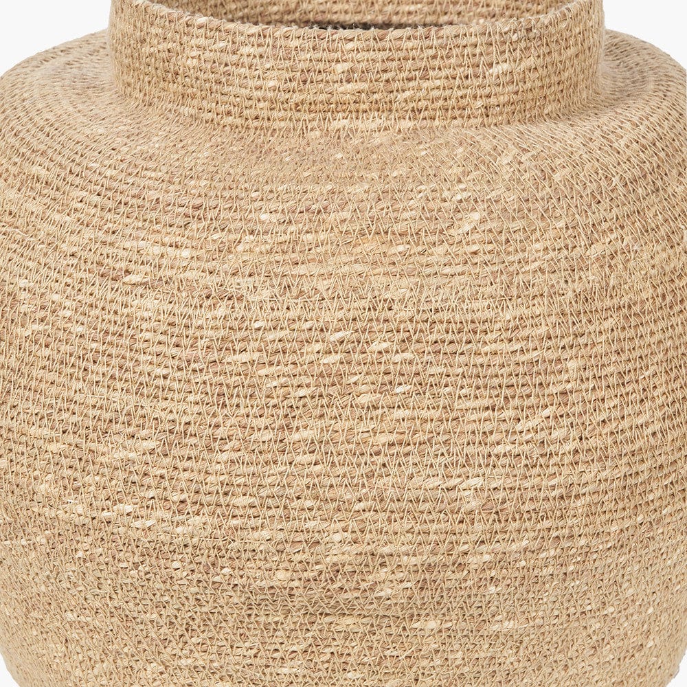 Seagrass Natural Urn Shaped Basket.