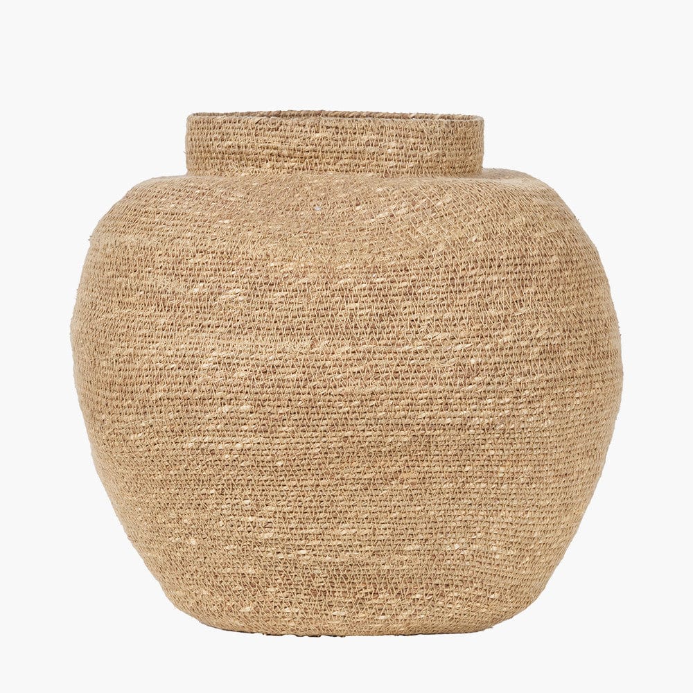 Seagrass Natural Urn Shaped Basket.