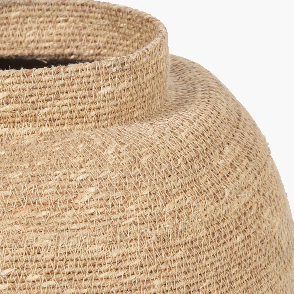 Seagrass Natural Urn Shaped Basket.