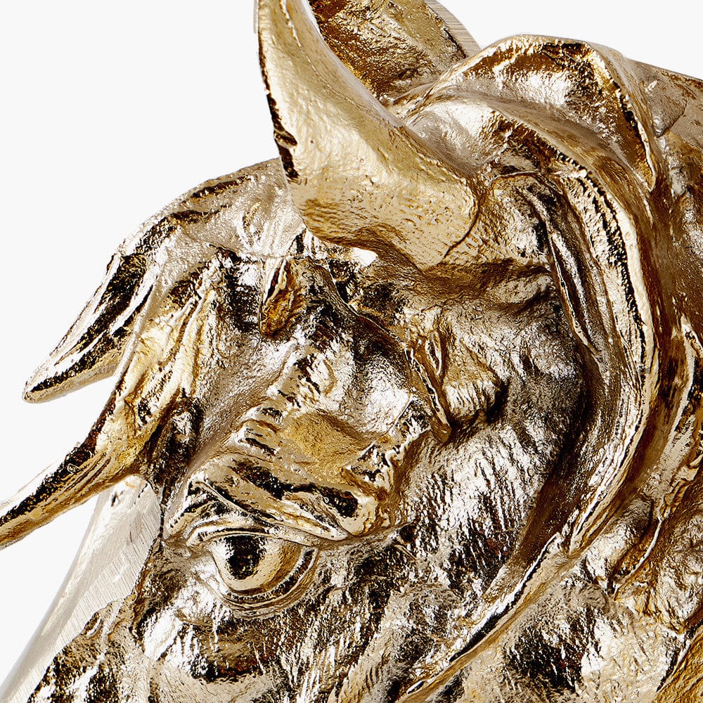 Shiny Gold Horse Head Ornament.